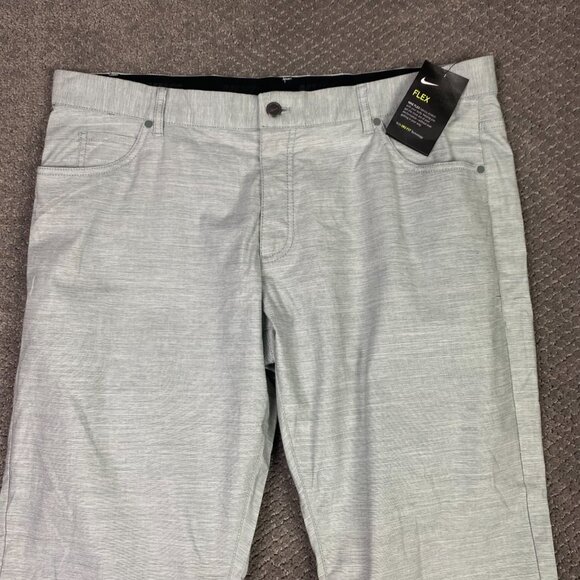 Nike Flex 5 Pocket Slim Fit Golf Pants Men's 38 x 32 Clay Green 891924 365 - Picture 2 of 16